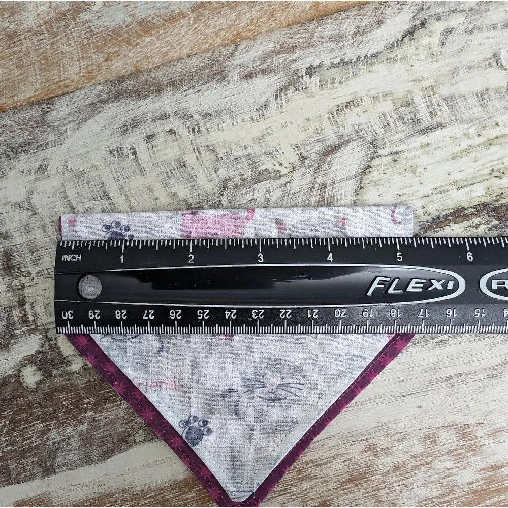 Hand Crafted Over the Collar Pet/Dog Bandana Set of 3, Size XS